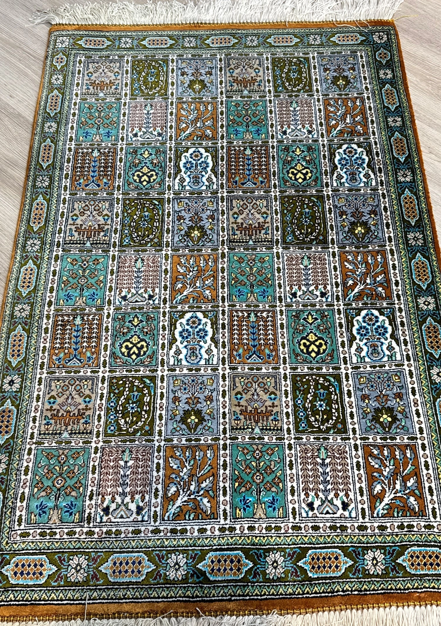 Silk Rug. Eternal Four Seasons.