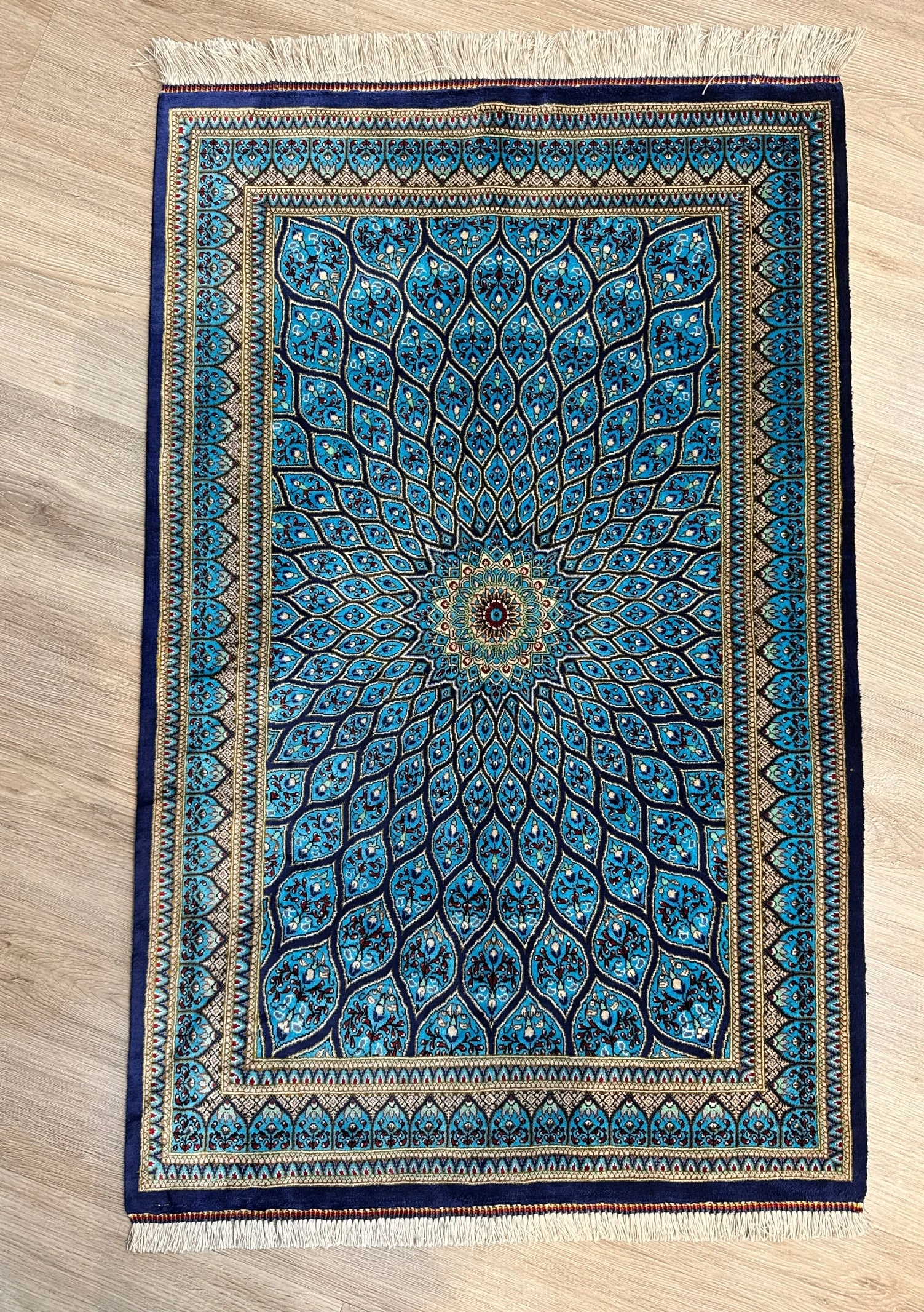 Silk Rug. Celestial Dome.