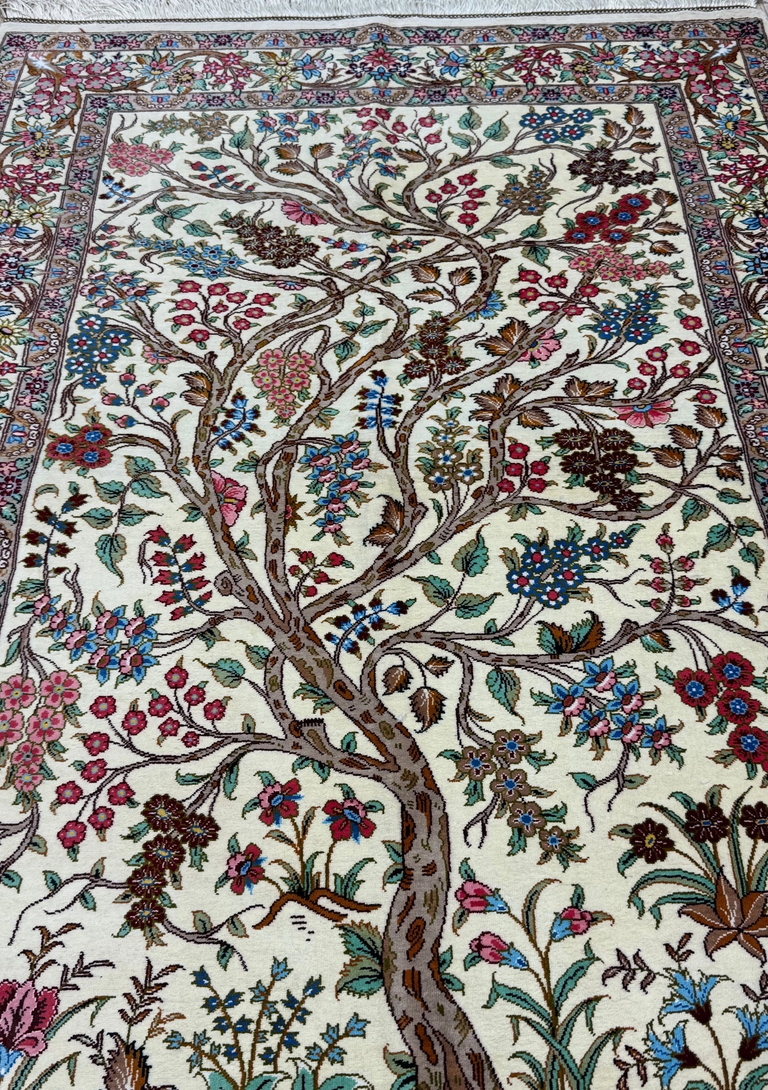 Silk Rug. Tree of Life.