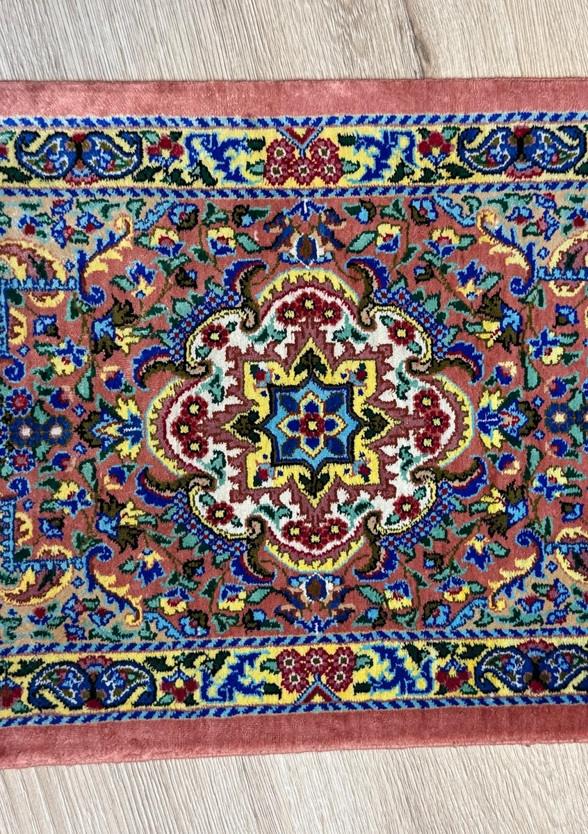 Silk Rug. Garden Bloom.