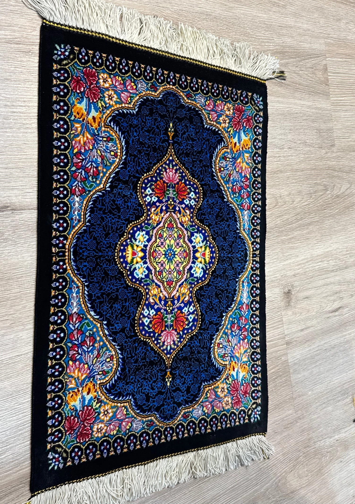 Silk Rug. Garden Bloom.