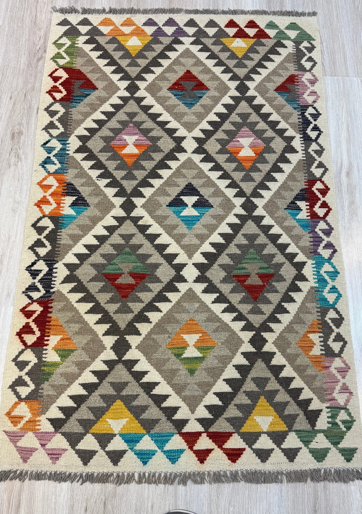 Kilim. Geometric Pattern.